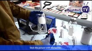 How to sublimate glass bottles and cola can from BestSub