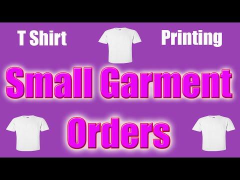 Small Garment Orders