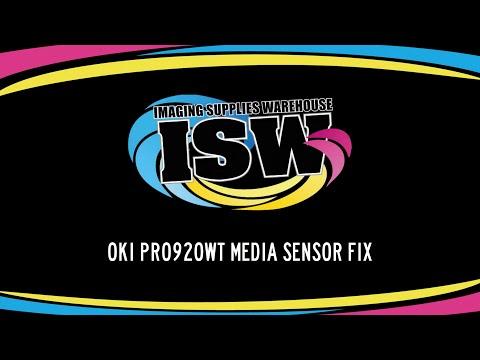 OKI Pro920WT Media Sensor Fix