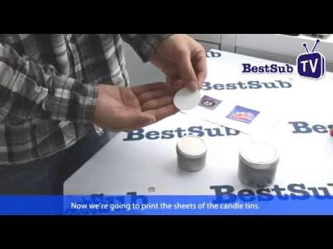 How To Sublimate Candle Metal Tin From BestSub