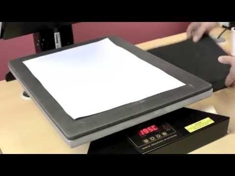 How To Sublimate Polyester Apparel/Clothing In A Standard Flat Heat Press -- The Foam Process
